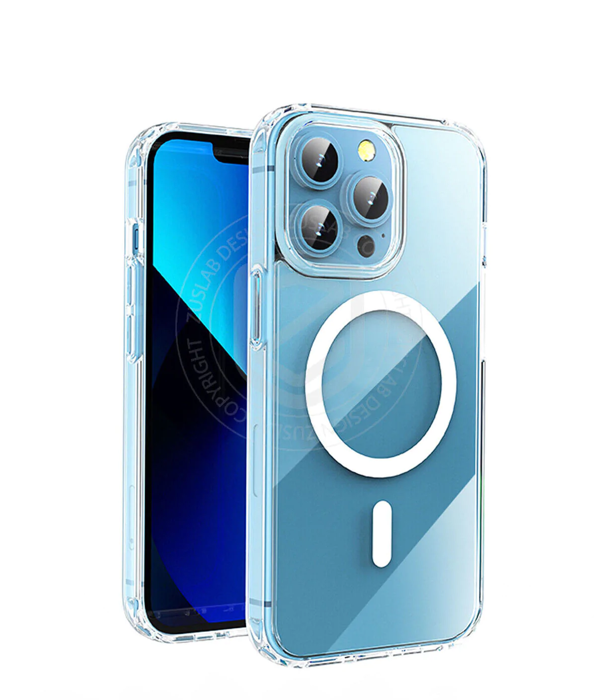 Clear Magnetic Shockproof Minimalist Transparent Case for iPhone 15 Plus Pro Max