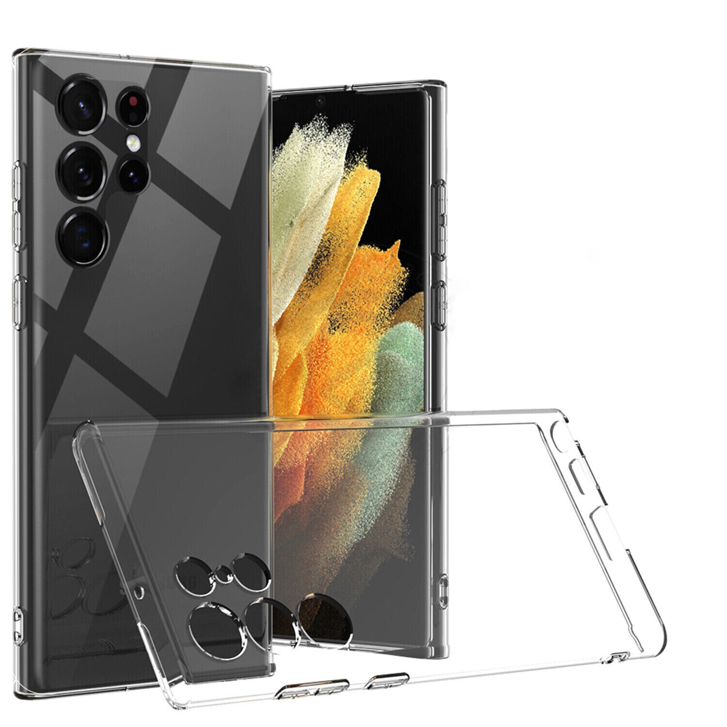 For Galaxy S23 S22 S21 A13 A14 A34 A53 A04s A33 A11 Shockproof Full Clear Cover