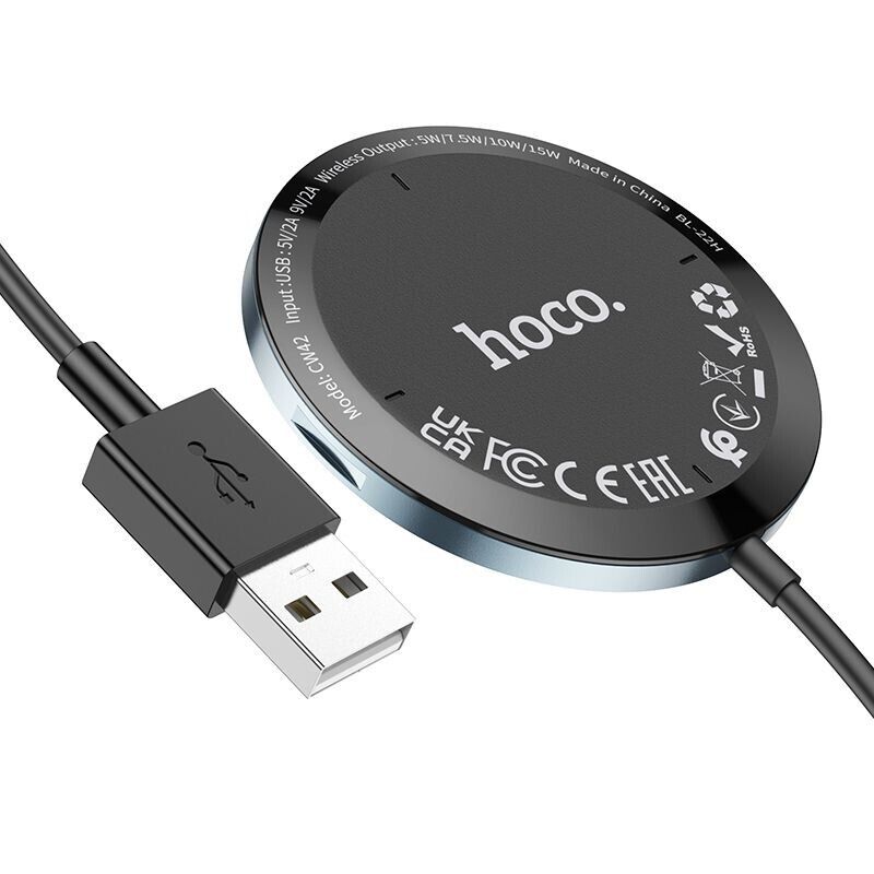 HOCO CW42 15W Multipurpose Magnetic Wireless Fast Charging Air Vent Car Charging Mount Phone Holder