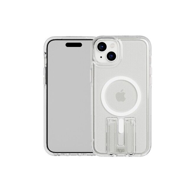 Genuine Tech 21 Evo Crystal Kick Stand Magnetic Clear Case for iPhone 15 Plus AU