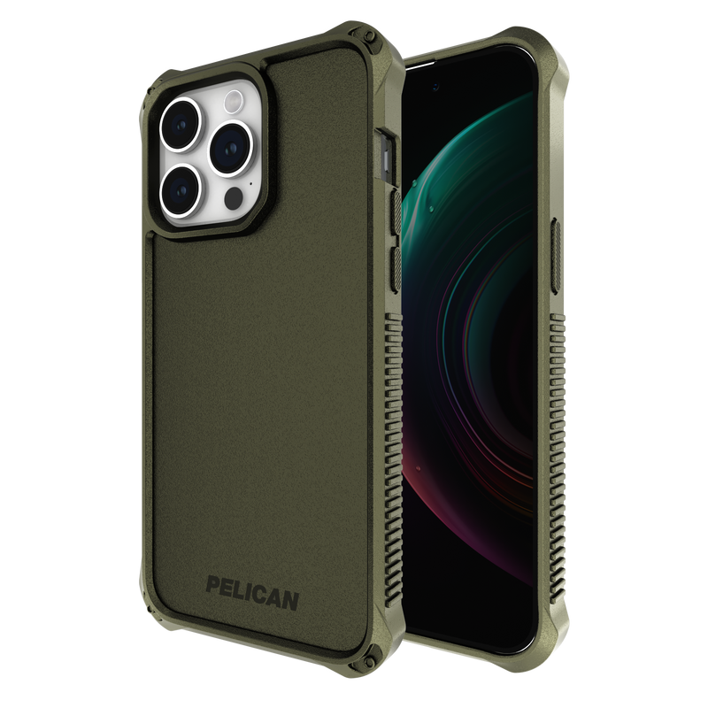 Genuine Pelican Guardian Magnetic Case For iPhone 15 Pro Max - Olive Drab AU