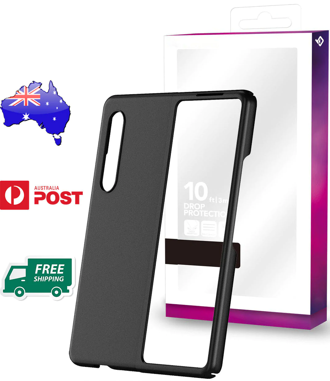 Lacquer Fold Case for Samsung Galaxy Z Fold 3 - Black