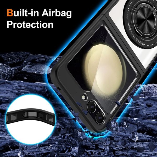 Samsung Galaxy Z Flip 6 / 7 FE BLACKTECH Cloud Guard (Magnetic Compatible) - Black