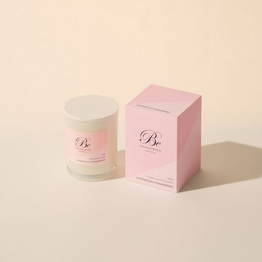 Watermelon & Strawberries Petite Triple Scented Candle 1 Wick 100g