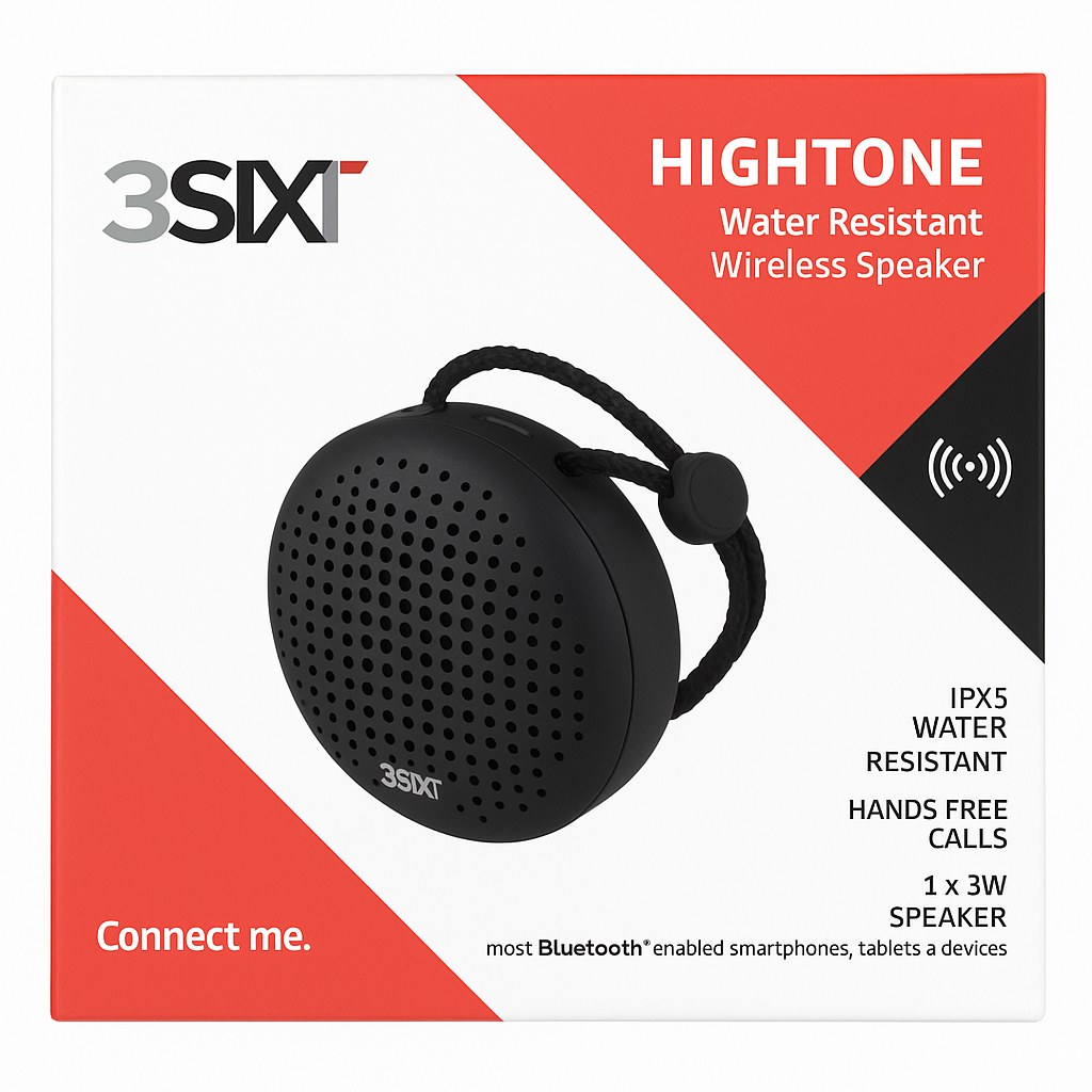 3SIXT HIGHTONE Water Resistant Sepaker - Black