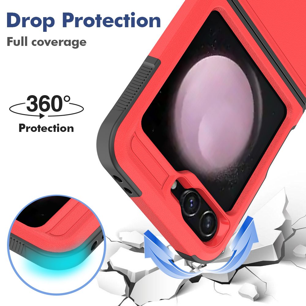 Samsung Galaxy Z Flip 4 BLACKTECH Symmetry - Red