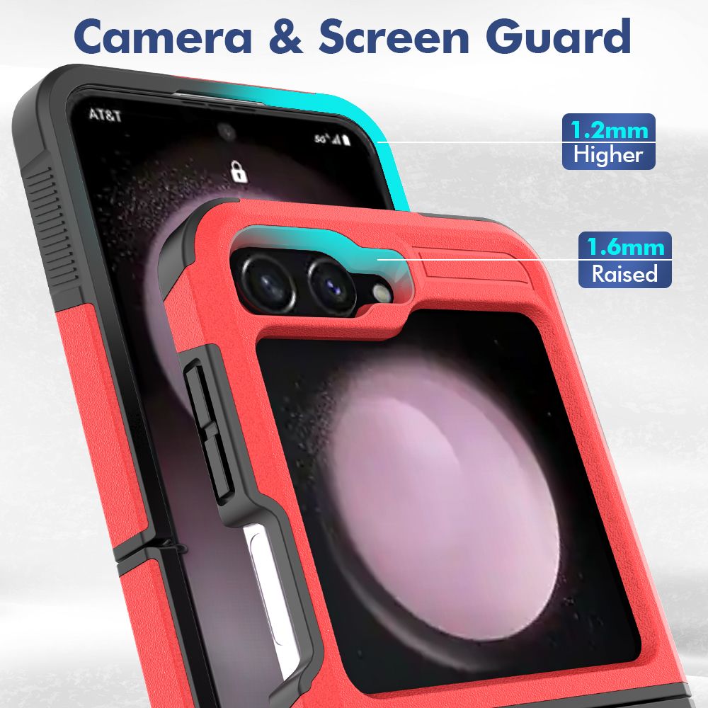 Samsung Galaxy Z Flip 4 BLACKTECH Symmetry - Red