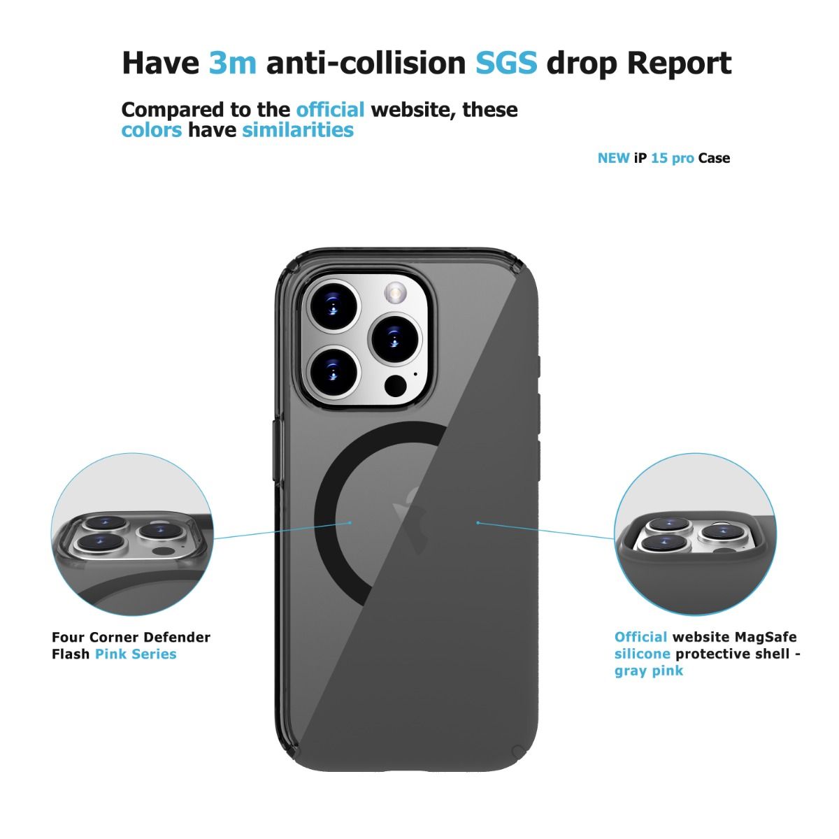 *Priority reserve-Ships early Sep*iPhone 17 Pro Max BLACKTECH Stay Black (Magnetic Compatible) - Black