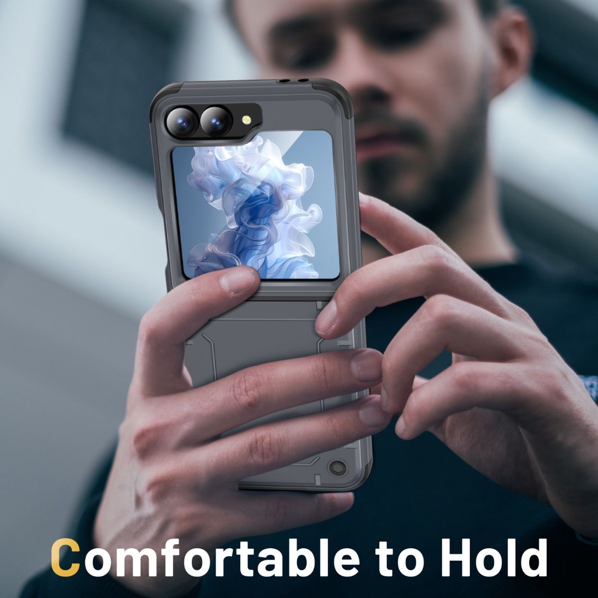 Samsung Galaxy Z Flip 6 / 7 FE BLACKTECH Armor Grip - Grey