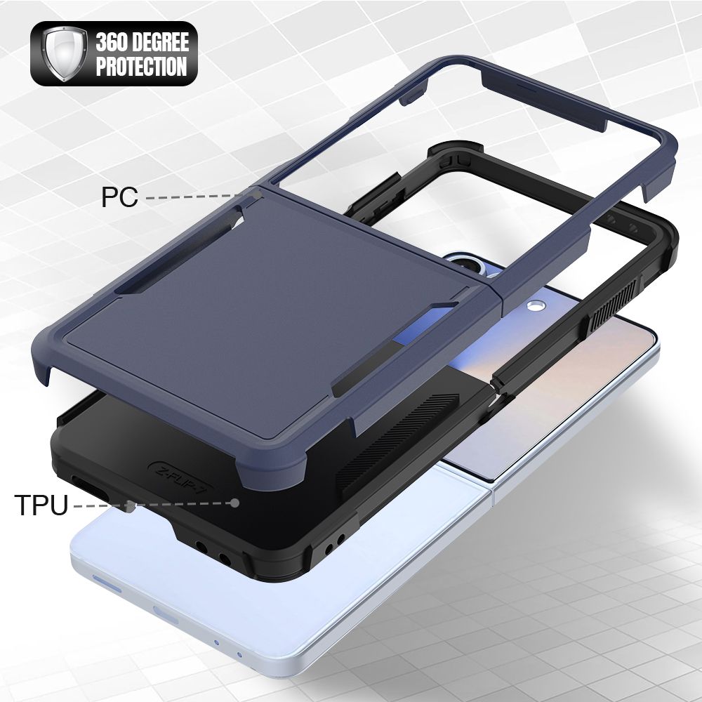 Samsung Galaxy Z Flip 6 / 7 FE BLACKTECH Commuter - Navy