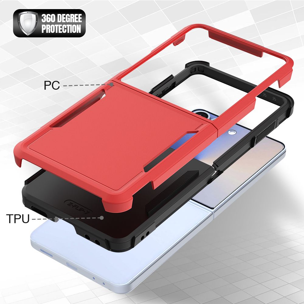 Samsung Galaxy Z Flip 5 BLACKTECH Commuter - Red