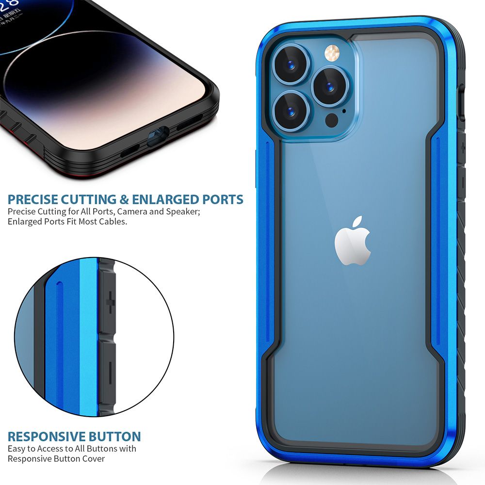 Samsung Galaxy S22 Ultra BLACKTECH Defense Shield Aluminum Alloy - Blue