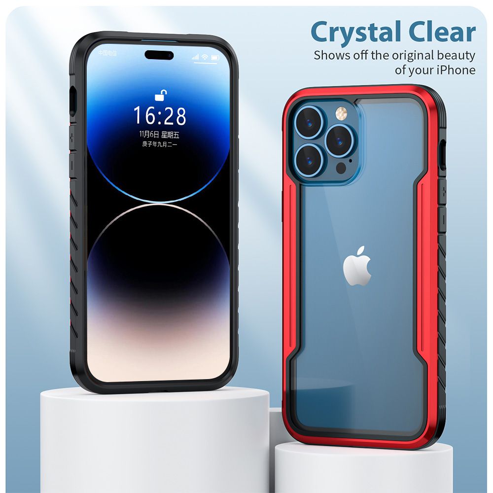 Samsung Galaxy S22 Plus BLACKTECH Defense Shield Aluminum Alloy - Red