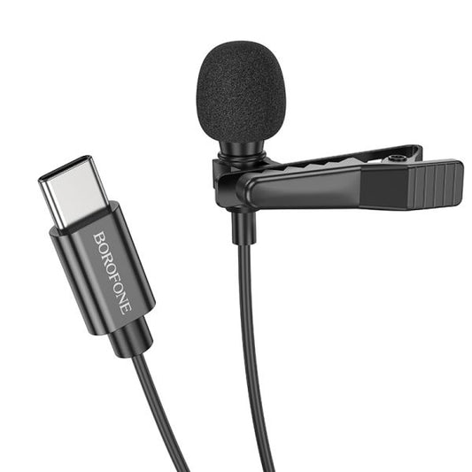 BOROFONE BFK11 Elegant lavalier microphone Type-C - black
