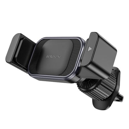 BOROFONE BH106 Ascend pull clip car holder(air outlet) - black metal gray