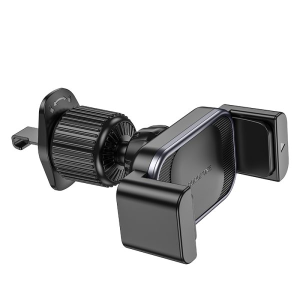 BOROFONE BH106 Ascend pull clip car holder(air outlet) - black metal gray