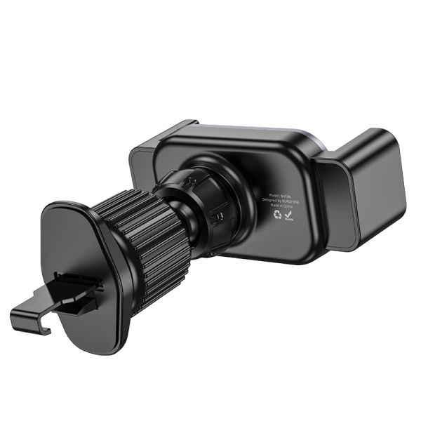 BOROFONE BH106 Ascend pull clip car holder(air outlet) - black metal gray