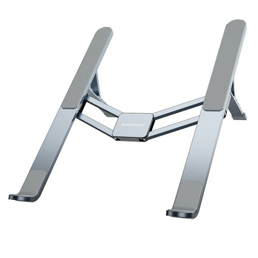 BOROFONE BH117 Graceful metal folding notebook stand - metal gray