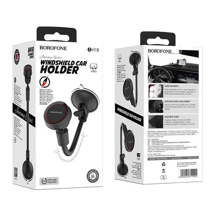 BOROFONE BH18 Journey series windshield car holder - black＆red