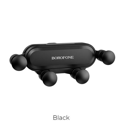 BOROFONE BH19 Eddie air outlet gravity in-car holder - black