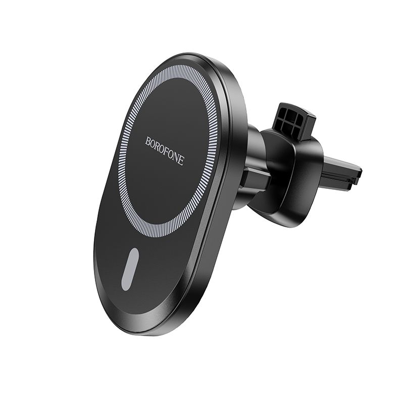 BOROFONE BH201 magnetic wireless fast charging car holder - black