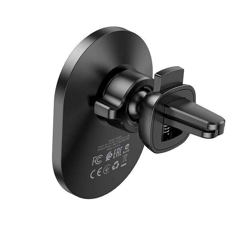 BOROFONE BH201 magnetic wireless fast charging car holder - black