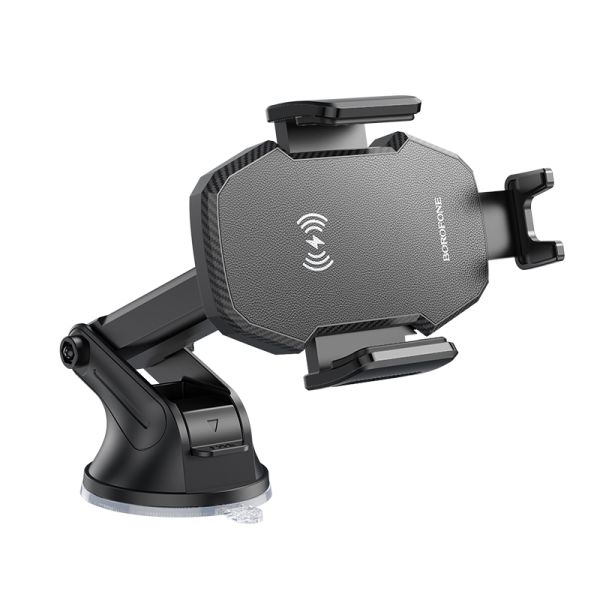 BOROFONE BH214 Adelante wireless fast charging car holder(center console) - black