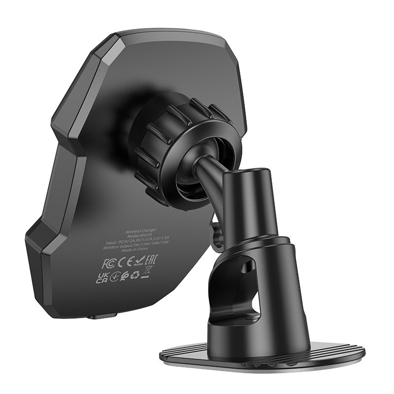 BOROFONE BH216 Adelante Mag wireless fast charging car holder center console (MagSafe Compatible) - black