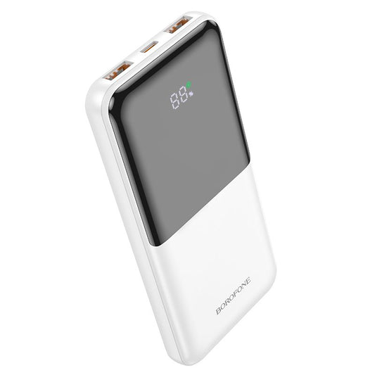 BOROFONE BJ36 Time 22.5W+PD20W fully compatible power bank with digital display(10000mAh) - white