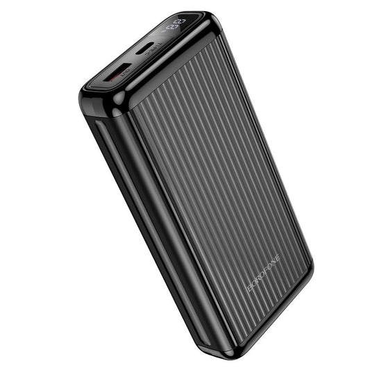 BOROFONE BJ42A Speed of 22.5W+PD20W fully compatible power bank with digital display(20000mAh) - black