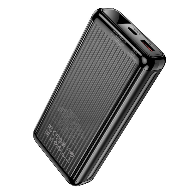 BOROFONE BJ42A Speed of 22.5W+PD20W fully compatible power bank with digital display(20000mAh) - black