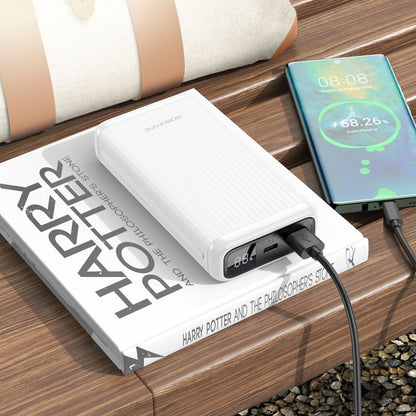 BOROFONE BJ42A Speed of 22.5W+PD20W fully compatible power bank with digital display(20000mAh) - white