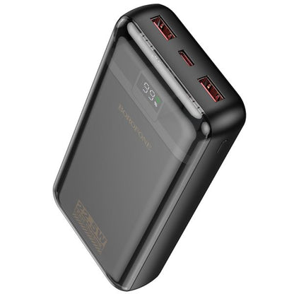 BOROFONE BJ52A Power 22.5W+PD20W fully compatible power bank with digital display(20000mAh) - black