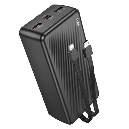 BOROFONE BJ57B Graceful 22.5W+PD20W fully compatible power bank with cable(30000mAh) - black