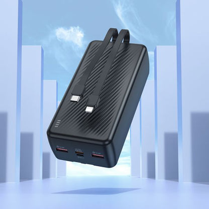 BOROFONE BJ57B Graceful 22.5W+PD20W fully compatible power bank with cable(30000mAh) - black