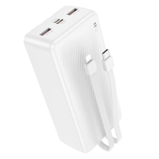 BOROFONE BJ57B Graceful 22.5W+PD20W fully compatible power bank with cable(30000mAh) - white