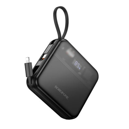 BOROFONE BJ64 Distinct 22.5W+PD20W fully compatible power bank with cable(10000mAh) - black