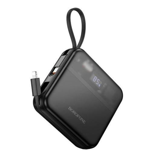 BOROFONE BJ64 Distinct 22.5W+PD20W fully compatible power bank with cable(10000mAh) - black