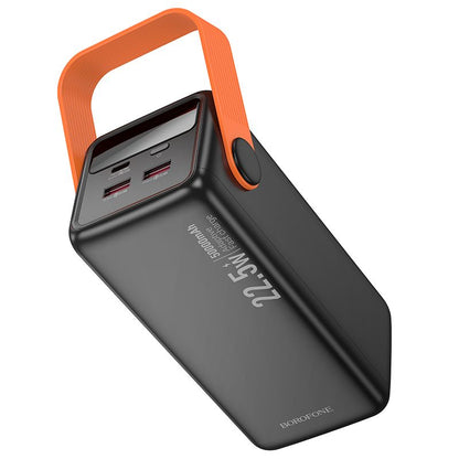BOROFONE BJ66A Magnifico 22.5W+PD20W fully compatible power bank(50000mAh) - black