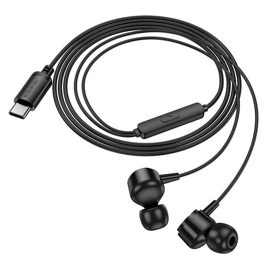 BOROFONE BM94 Sonar universal digital earphones with microphone Type-C - black