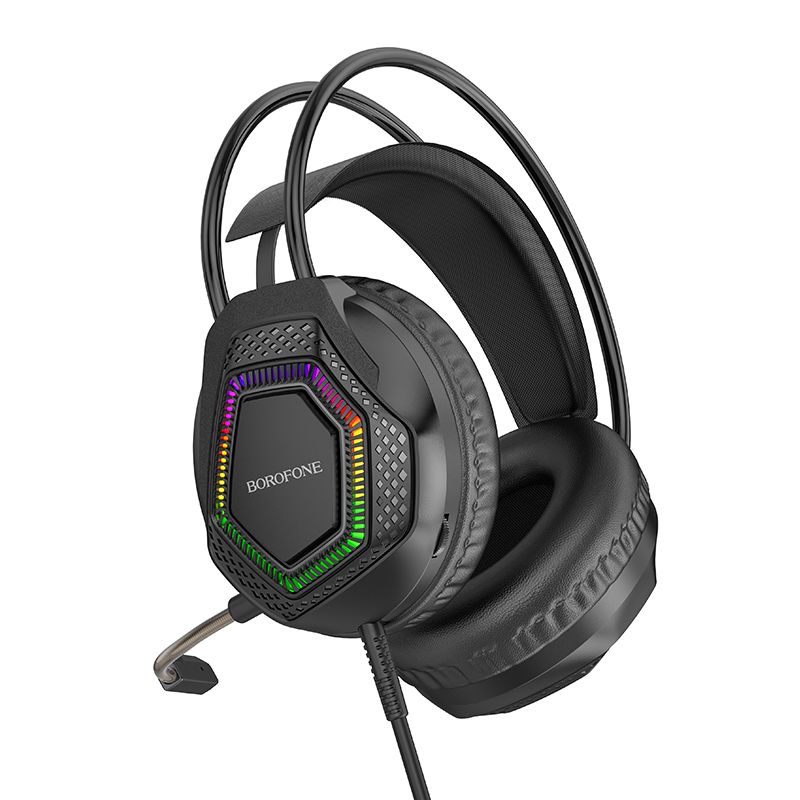 BOROFONE BO105 Thunder Gaming Headphones with Mic - Black