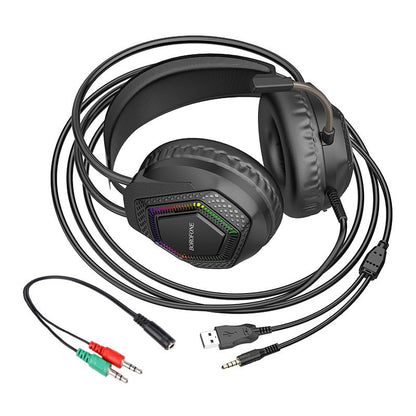 BOROFONE BO105 Thunder gaming headphones - black