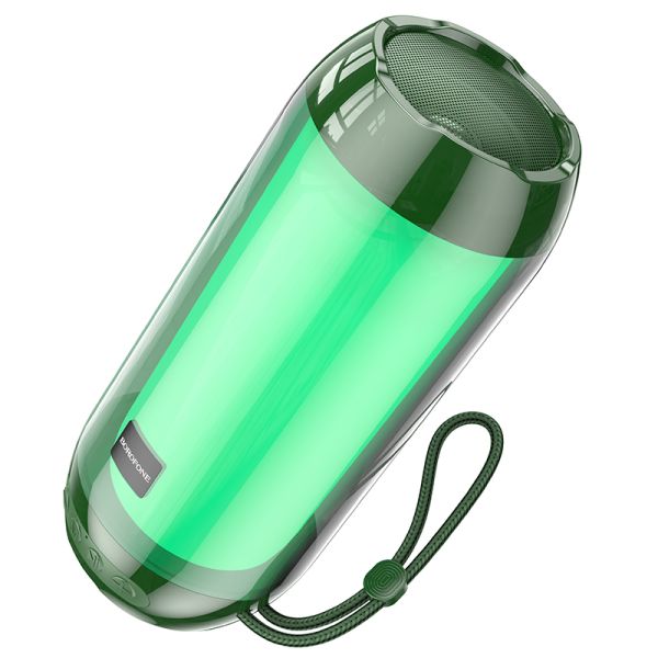BOROFONE BR25 Crazy sound colorful luminous BT speaker - dark green