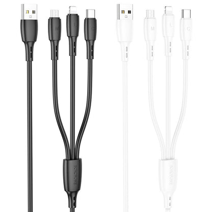 BOROFONE BX71 3-in-1 charging cable(iP+Micro+Type-C) - black