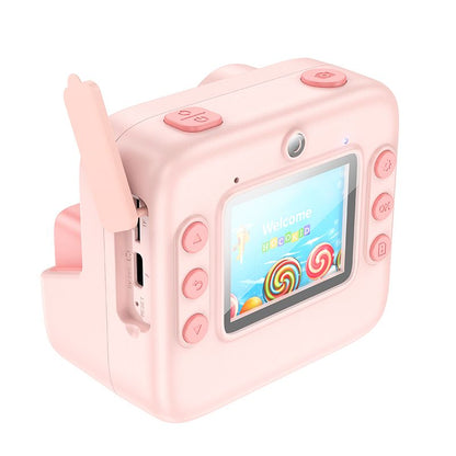 hoco. DV200 Dual lens children printing camera - pink