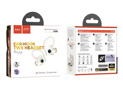 hoco. EQ8 Pure joy in-ear true wireless BT headset - milky white