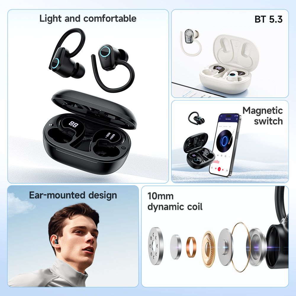 hoco. EQ8 Pure joy in-ear true wireless BT headset - milky white