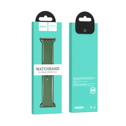 Apple Watch 38 / 40 / 41 / 42mm hoco. iWatch WA01 Flexible series classic sports silicone strap - alfalfa