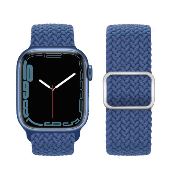 Apple Watch 44 / 45 / 46 / 49mm hoco. iWatch WA05 Jane Eyre series sliding buckle ultra-thin nylon strap - cold sea blue