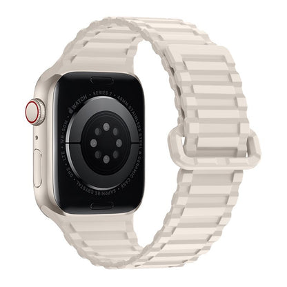 Apple Watch 44 / 45 / 46 / 49mm hoco. iWatch WA06 Flexible series military pattern magnetic silicone strap - star color